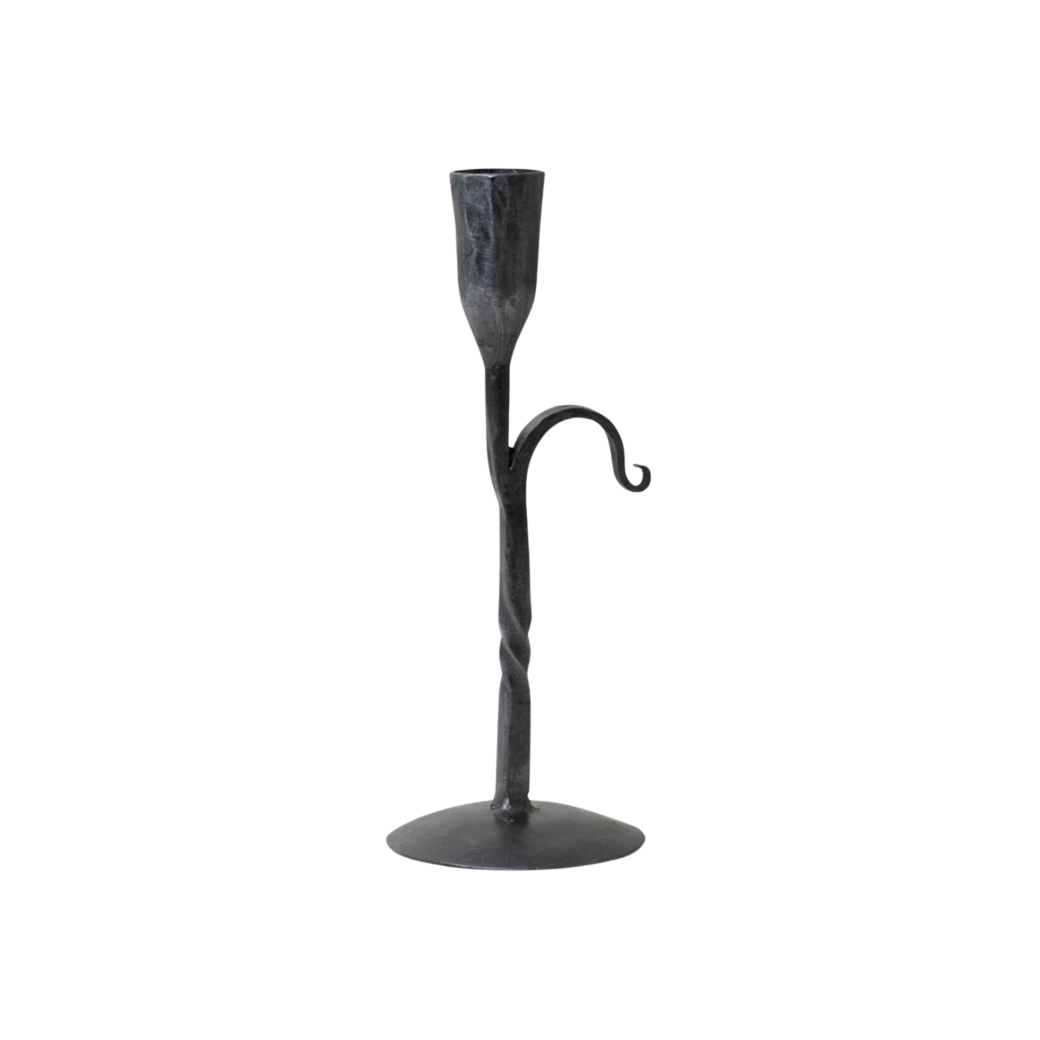 Wrought Iron Single Taper Candle Holder